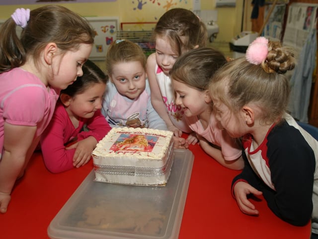 Party celebrations back in April 2004.
