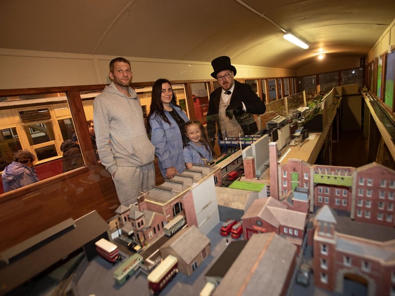 The Lafferty family get a tour of the railway museum during Tuesday's Féile 24 Destined BBQ and Fun Day at Foyle Road. (Photos: Jim McCafferty Photography)
