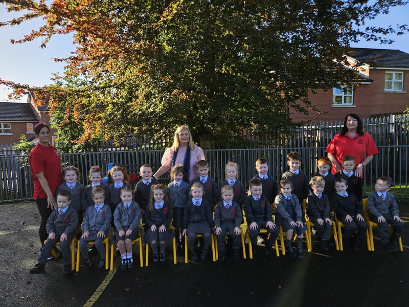 Mrs Linda Parke's P1 class, Holy Family Primary and Nursery School.