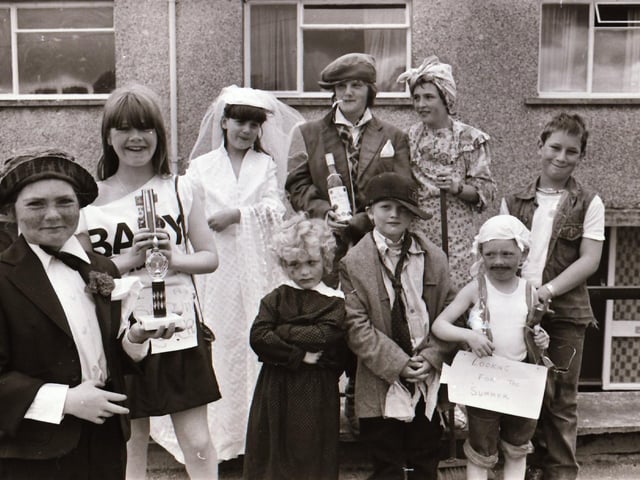 Fancy dress prize winners.