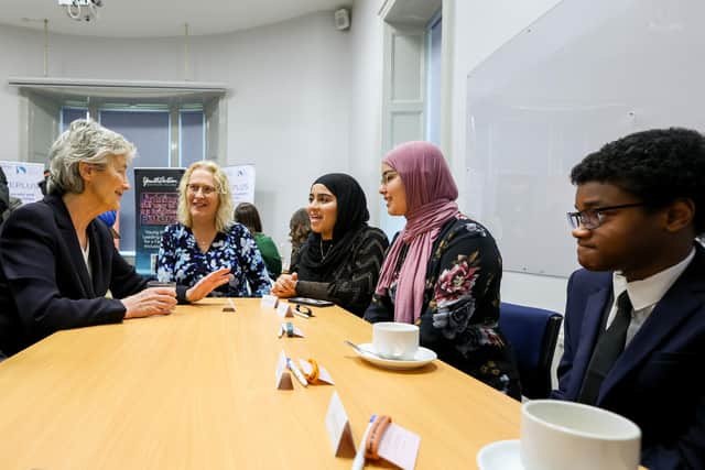 President Catherine Connolly visited Youth Action Northern Ireland, Peace and Reconciliation Centre, at St. Columb’s Park House during her first official visit to Derry last week.