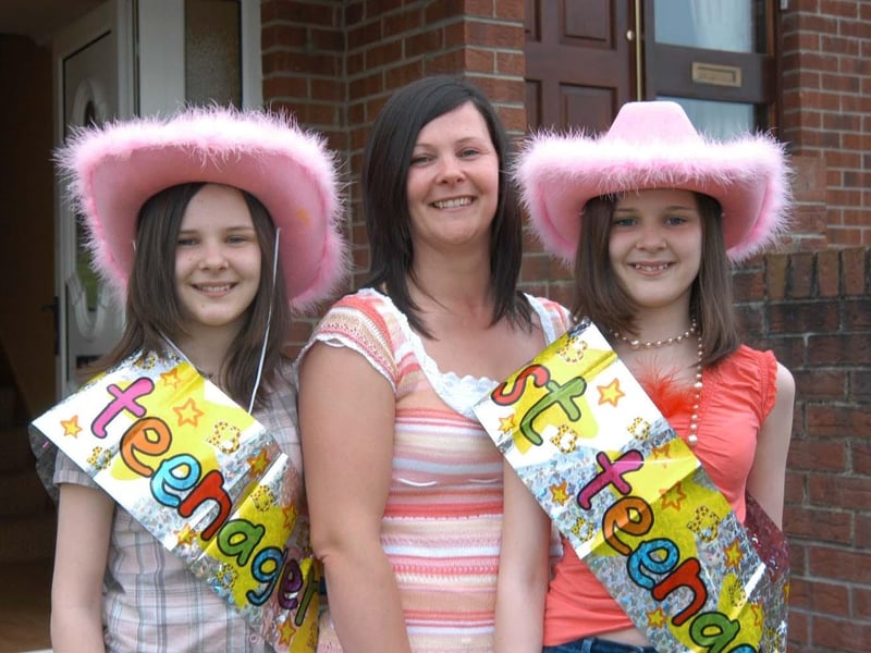 Twins Megan and Naomi celebrating their birthdays