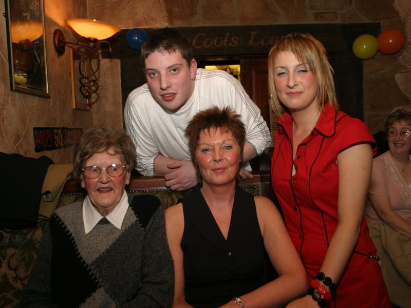 Parties and celebrations back in 2004: Nuala O'Kane.