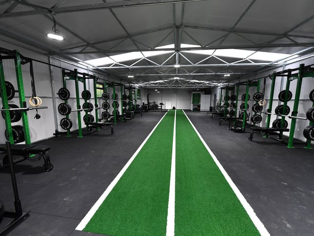 The interior of the newly opened Aodan O’Donnell Gym at Na Magha CLG. Photo: George Sweeney