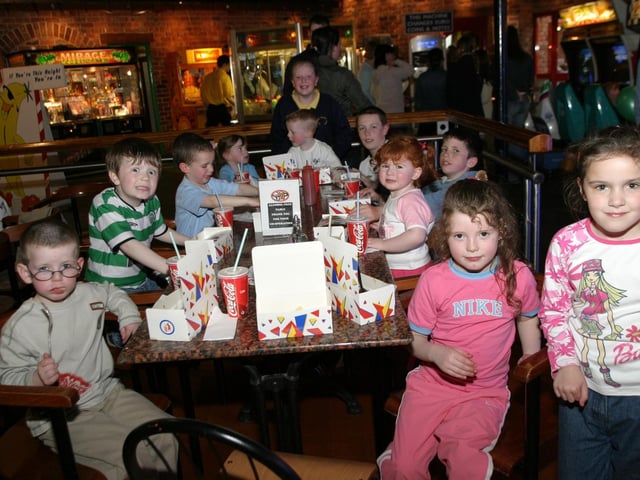 Party celebrations back in April 2004.