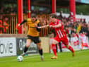 Derry City winger Ryan Graydon, in action against Sligo Rovers, is set for a move to Fleetwood Town.