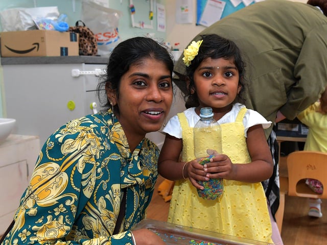 Tanya, aged two, pictured with her mum Ranjani at the recent Action for Children’s ‘Top of the Tots’ event held at the Ebrington premises. Photo: George Sweeney. DER2331GS – 79
