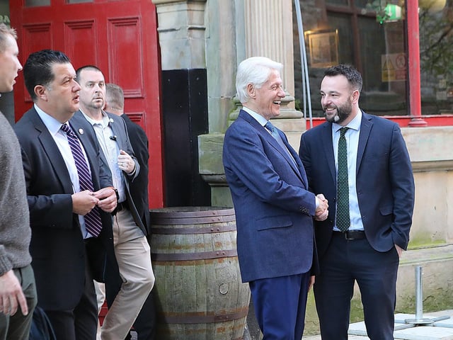 Bill Clinton with Colum Eastwood