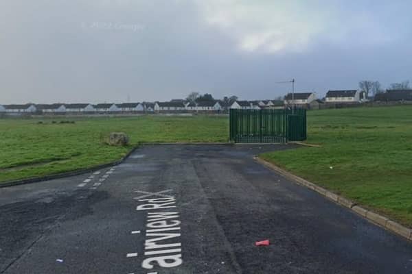 Bonfire material has been removed from the Galliagh Linear Park for 'public safety reasons'.