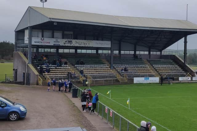 Croke Park's original Nally Stand at Pairc Colmcille in Carrickmore.