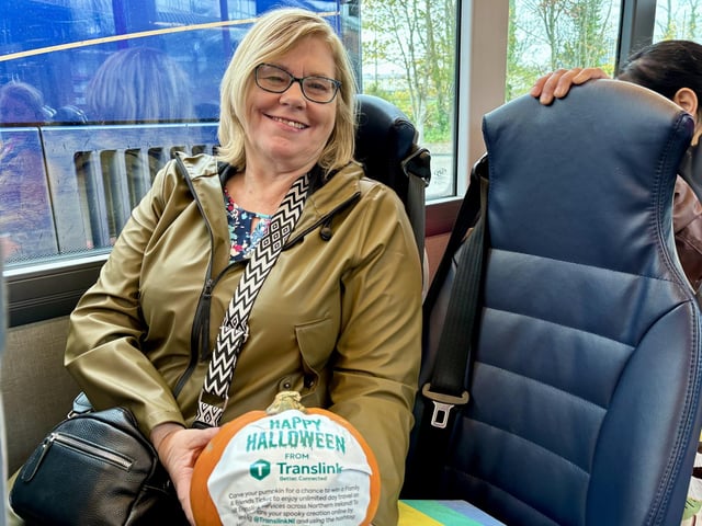 Translink Hallowe'en pumpkin surprise delights bus and rail passengers