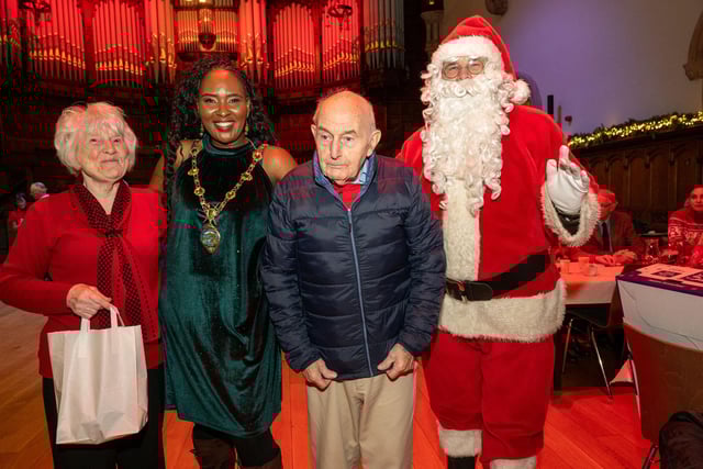 The Guildhall was the setting as the Mayor Councillor Lilian Seenoi-Barr hosted a festive tea dance. Picture Martin McKeown. 11.12.24 : .