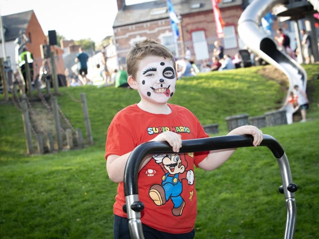 One happy young visitor to the Feile's 'Greatest Show' at Abercorn Park. (Photos: JIm McCafferty Photography) : .