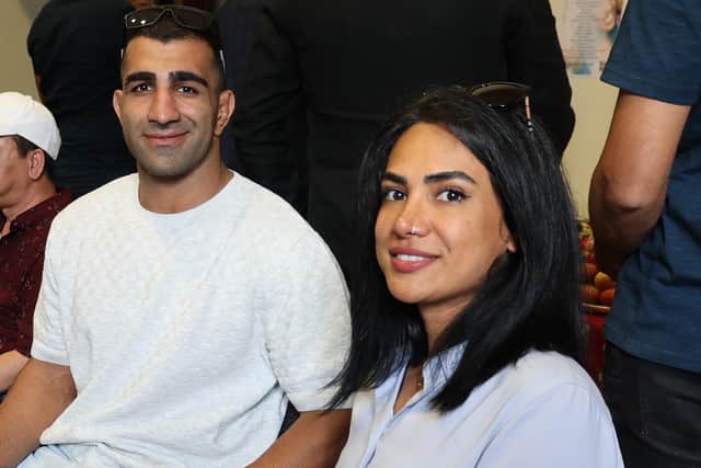 Mehdi and his wife Diana at a recent event organised by the Derry charity North West Migrants Forum to mark World Refugee Day.