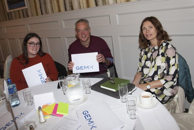 Group pictured at Tuesday’s GEMX event at An Grianan Hotel, Burt, County Donegal. From left, Jay Nangle, Lycra, Dan Paul and Sharon Young, GEMX.