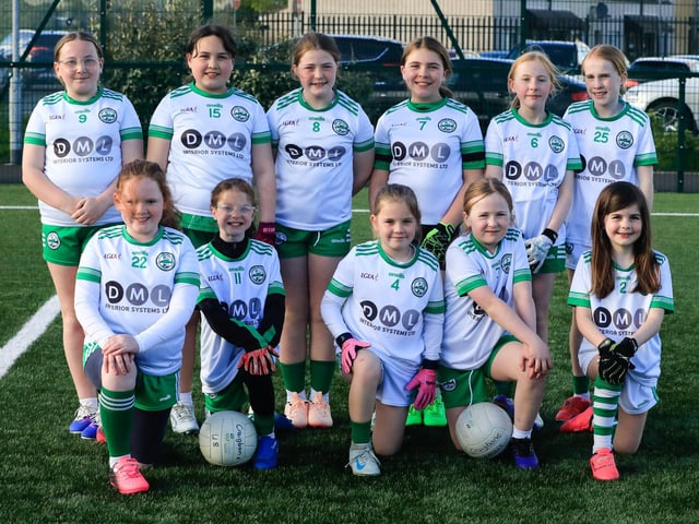 Craigbane team in the U9 Girls’ GAA blitz held at the Waterside Shared Village Centre on Friday night. (Photo - Tom Heaney, nwpresspics)