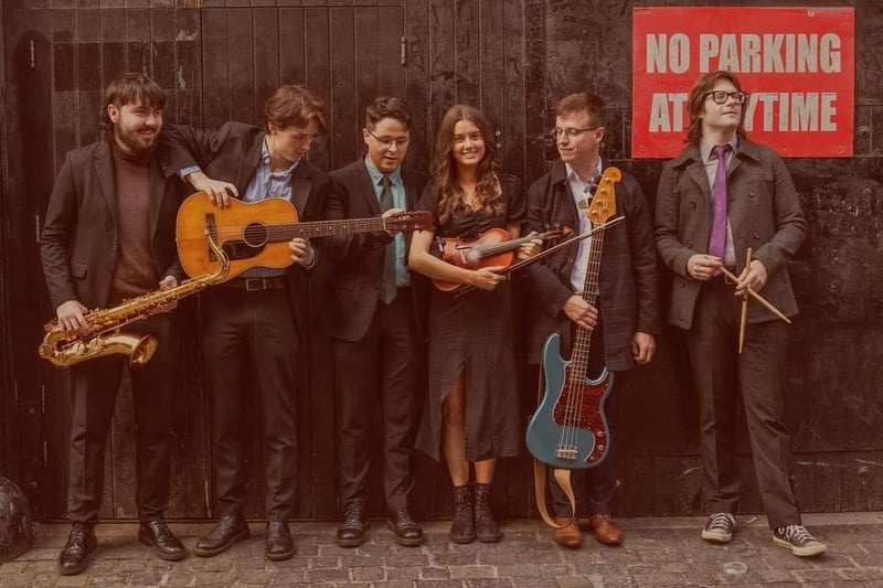 Polar Bolero is a six-piece alternative folk band from Derry, known for their cinematic sound that blends elements of folk, jazz, and Irish traditional music.