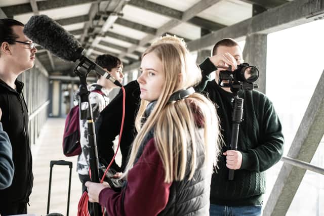 collection of short films produced by the creative minds of Media, Journalism and Performing Arts students at North West Regional College in Derry. (Photo: Conall Melarkey)