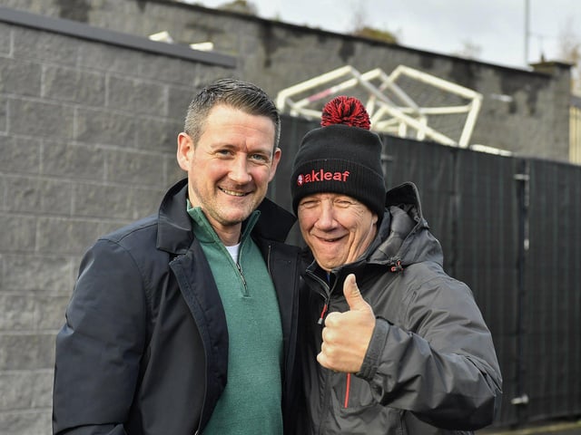 Derry City fans at the Brandywell Stadium for the game against Shamrock Rovers. Photograph: George Sweeney