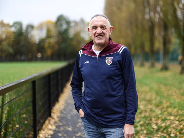 john Deery  from Eglinton survived a cardiac arrest at this year’s Belfast Marathon.