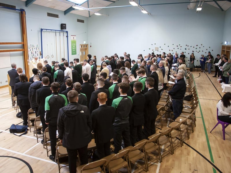 The Year 12 Leavers Mass at St. Joseph’s Boys School on Friday morning celebrated by Fr. Paul Farren. (Photos: Jim McCafferty Photography)