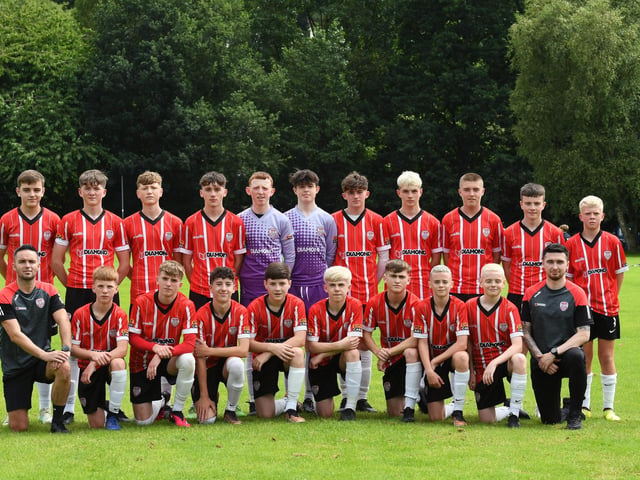 The Derry City Under-14's squad.