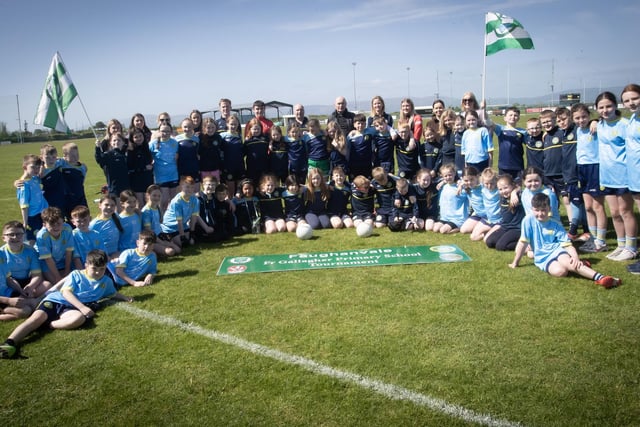 Enjoying the Fr. Jack Gallagher Memorial Cup at Faughanvale. (Photo: Jim McCafferty)