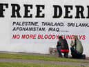 The 'Free Derry' mural in the Bogside area of the city.