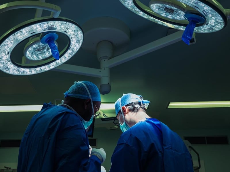 Surgeons operating at Beaumont.