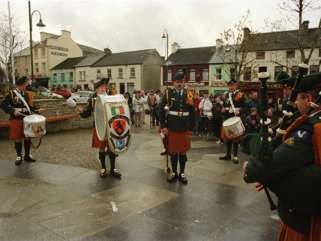 A band performing at the Carndonagh Easter parade