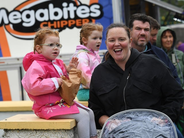 Spectators at the Clonmany Festival Parade on Sunday afternoon. Photo: George Sweeney