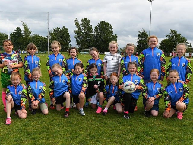 Children who took part in the Doire Trasna Kellogs Cúl Camp. Photo: George Sweeney
