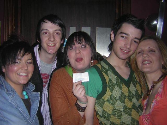 Enjoying a night out in Derry city centre and catching the Ulsterbus nightbus home back in April 2005.