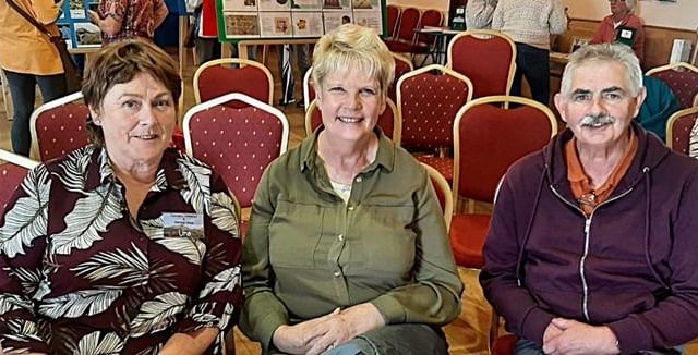 Also enjoying one the talks at the genealogy and heritage exhibition in Clonmany were Una Stewart, Mary Crowley and Neil McLaughlin.