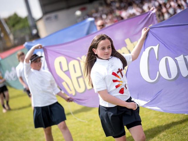 The annual Fan the Flame mass was celebrated recently in Celtic Park for pupils who recently made their confirmation.