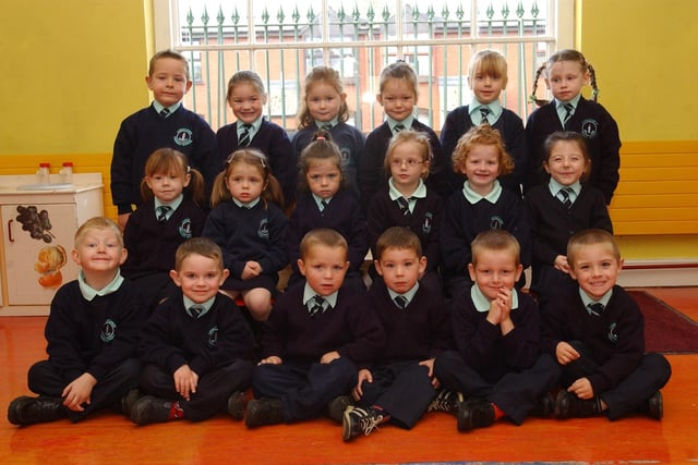 Primary 1 pupils from Longtower Primary School. (2609PG21):20 years on: Young people across Derry and Donegal starting school in September 2003