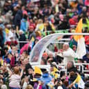 Pope Francis arriving for the closing Mass for the World meeting of families in Dublin in 2018. (Photo by Jeff J Mitchell/Getty Images)