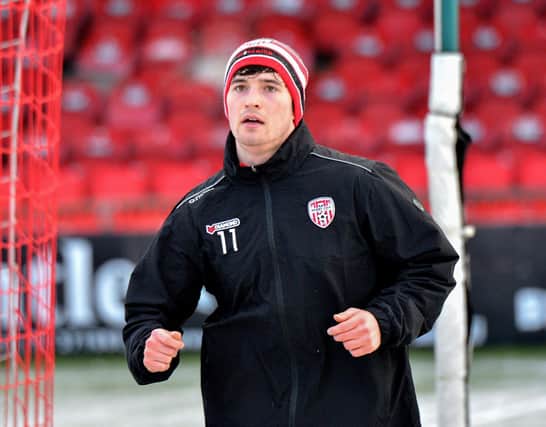 ​Striker Colm Whelan admits he can’t wait to play in front of the Derry City fans at the Brandywell. Picture by Kevin Morrison
