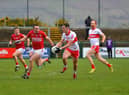Shane McGuigan was in superb form for Derry in Newbridge, hitting 1-07 as the Oak Leafers won by 14 points. Photo: George Sweeney. DER2208GS - 002