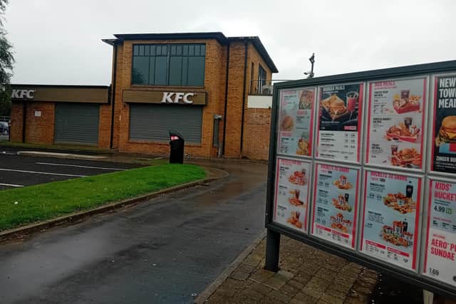 The KFC shop pictured on Thursday.