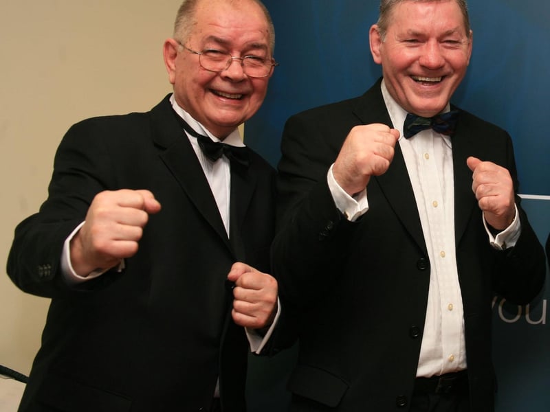 Billy 'Spider' Kelly, former British and Empire Featherweight Champion and Charlie Nash, former British and European Lightweight Champion.