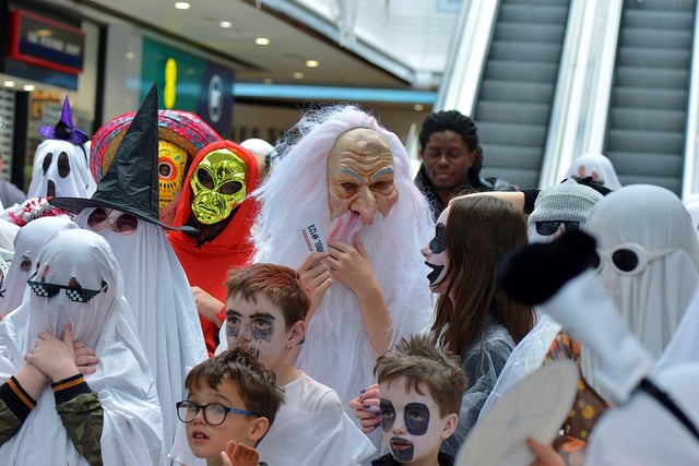 Ghosts and Ghouls of all ages were at the Foyleside Shopping Centre’s ‘Squadghouls’ Halloween event on Sunday afternoon.  Photo: George Sweeney.  DER2244GS – 020