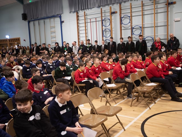 Primary 7 pupils at St Joseph's open day