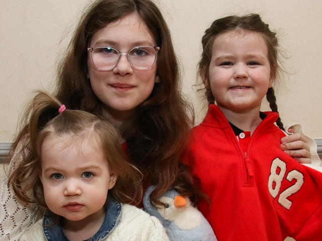 Sadie, Hannah and Rea. (Photo - Deirdre Heaney, nwpresspics)