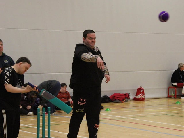 Some action from the North West Disability Cricket Blitz.