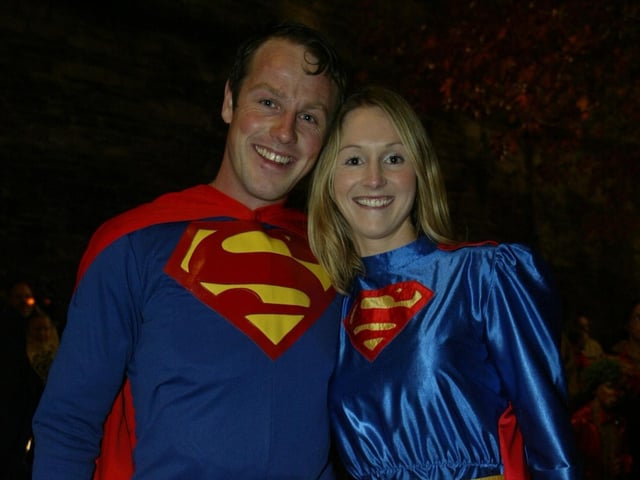 Supercouple Mark Ross and Andrea Cox.  (0311JB20):20 YEARS ON: Halloween celebrations in Derry in 2003