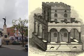 The Exchange or Market House, 1622-1692, was located at The Diamond.
