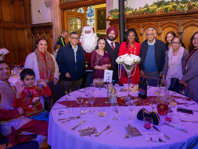 The Mayor Councillor Lilian Seenoi-Barr hosted a Christmas Community event at the Guildhall for people from across the Derry City and Strabane District Council area on Sunday. Picture Martin McKeown. 01.12.24 : Mayor's Community Christmas Party