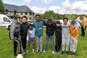 Friends pictured at the NW Migrants Forum’s ‘Celebrate Family – Connect Communities’ fun day at Coshquin on Sunday afternoon last. Photo: George Sweeney.  DER2320GS – 13