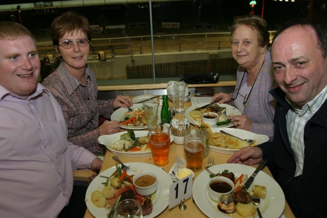 Late night at the Lifford races with friends and family.